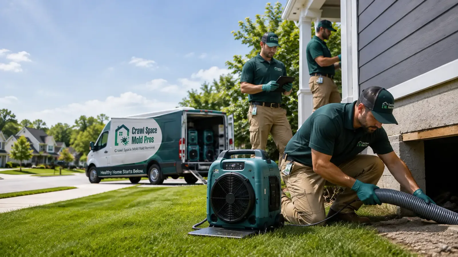 Crawl Space Mold Removal in Farley, IA